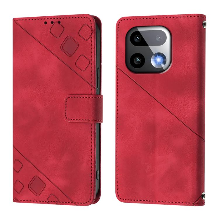 For Realme 16 Pro+ 5G Global Skin-feel Embossed Leather Phone Case