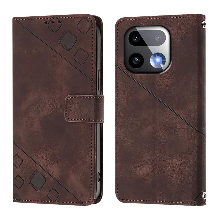 For Realme 16 Pro+ 5G Global Skin-feel Embossed Leather Phone Case