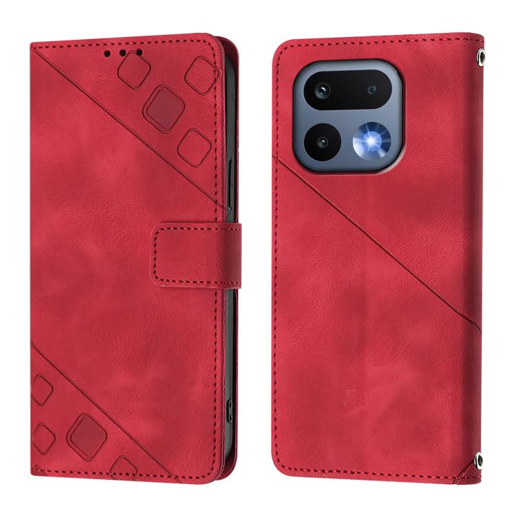 For Realme 16 Pro 5G Global Skin-feel Embossed Leather Phone Case