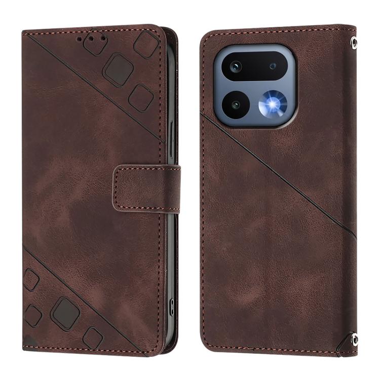 For Realme 16 Pro 5G Global Skin-feel Embossed Leather Phone Case