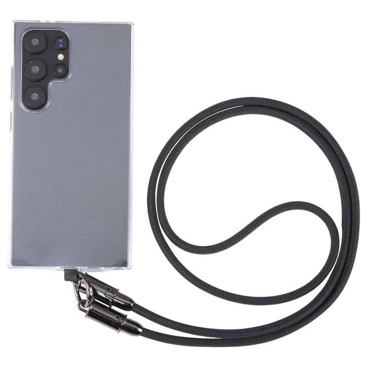 Type-C to Type-C Braid Data Cable Phone Anti-lost Crossbody Lanyard, Length: 1.2m