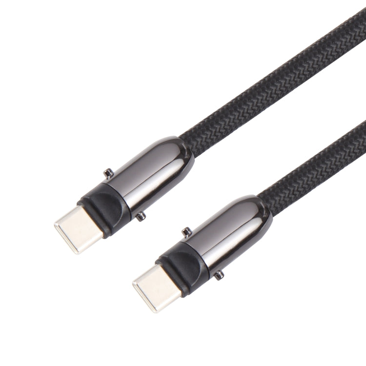 Type-C to Type-C Braid Data Cable Phone Anti-lost Crossbody Lanyard, Length: 1.2m