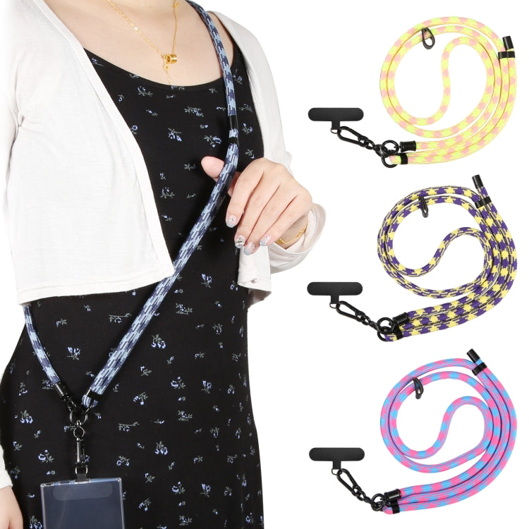 8mm Adjustable Phone Anti-lost Neck Chain Nylon Crossbody Lanyard, Adjustable Length: about 75-135cm