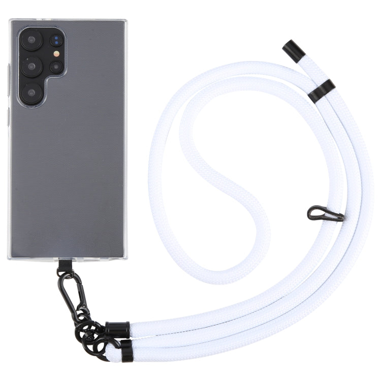 8mm Solid Color Adjustable Phone Anti-lost Neck Chain Nylon Crossbody Lanyard, Adjustable Length: about 75-135cm