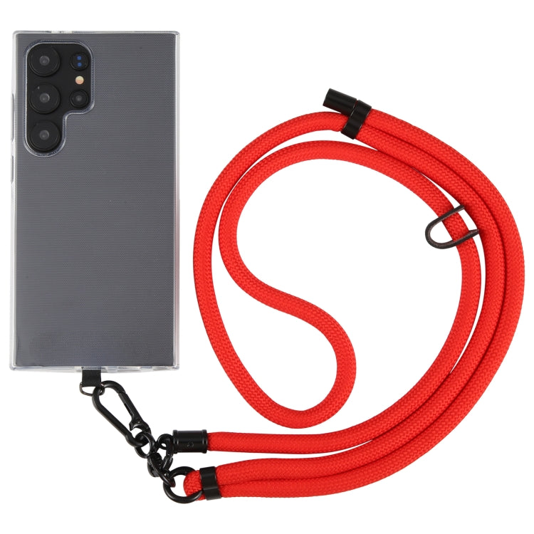 8mm Solid Color Adjustable Phone Anti-lost Neck Chain Nylon Crossbody Lanyard, Adjustable Length: about 75-135cm