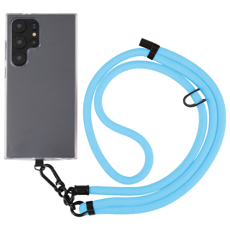 8mm Solid Color Adjustable Phone Anti-lost Neck Chain Nylon Crossbody Lanyard, Adjustable Length: about 75-135cm