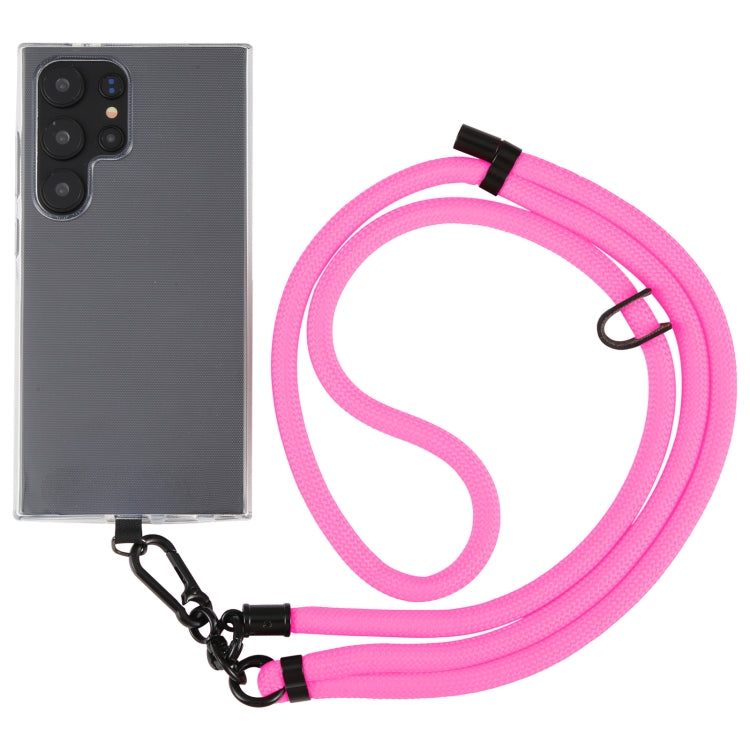 8mm Solid Color Adjustable Phone Anti-lost Neck Chain Nylon Crossbody Lanyard, Adjustable Length: about 75-135cm