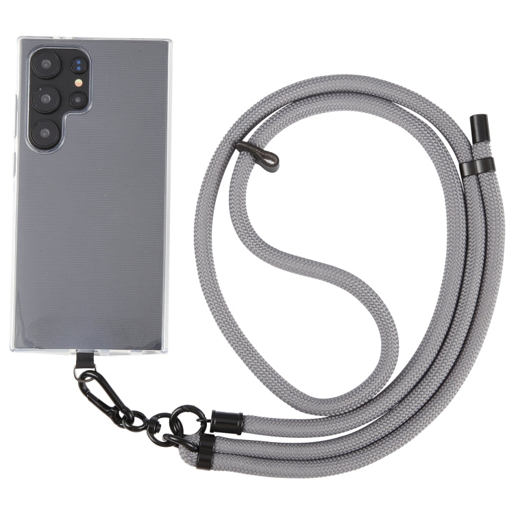 8mm Solid Color Adjustable Phone Anti-lost Neck Chain Nylon Crossbody Lanyard, Adjustable Length: about 75-135cm