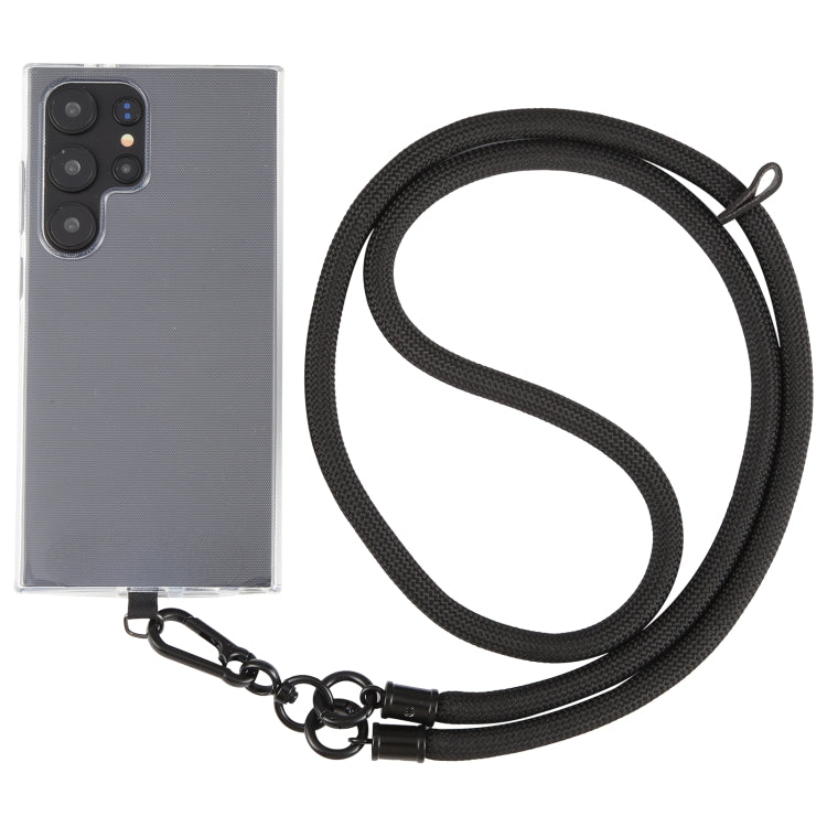 8mm Solid Color Adjustable Phone Anti-lost Neck Chain Nylon Crossbody Lanyard, Adjustable Length: about 75-135cm