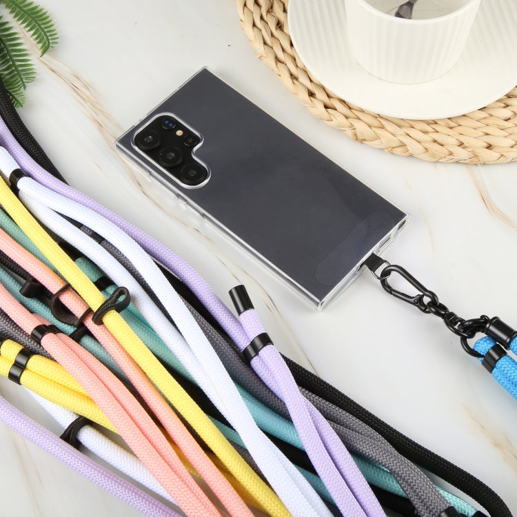 10mm Solid Color Adjustable Phone Anti-lost Neck Chain Nylon Crossbody Lanyard, Adjustable Length: about 75-135cm