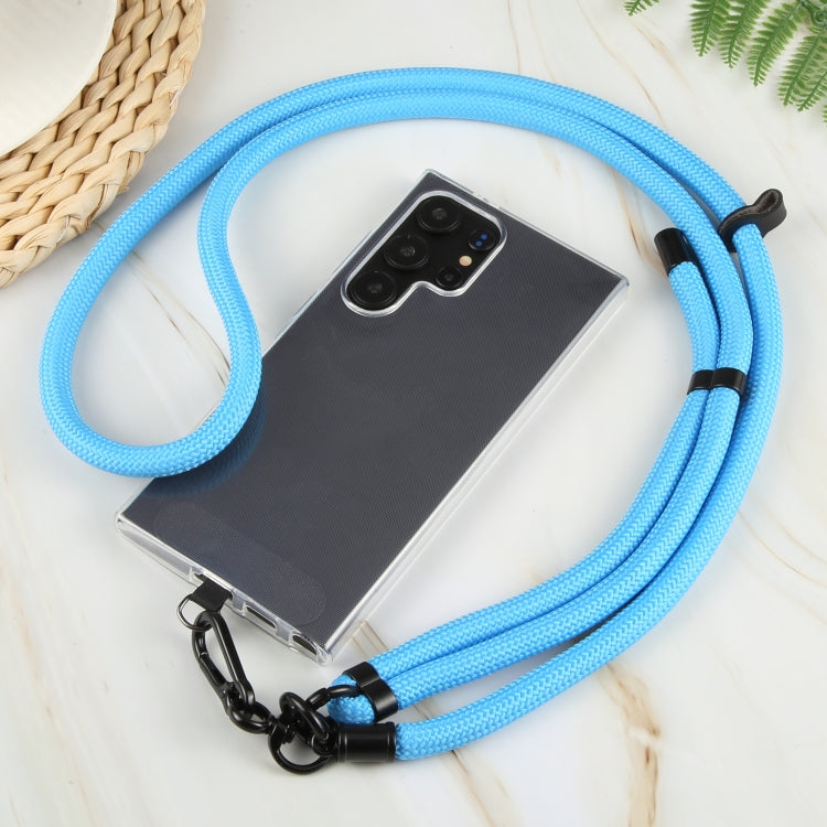 10mm Solid Color Adjustable Phone Anti-lost Neck Chain Nylon Crossbody Lanyard, Adjustable Length: about 75-135cm