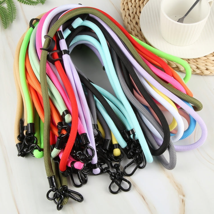 10mm Solid Color Adjustable Phone Anti-lost Neck Chain Nylon Crossbody Lanyard, Adjustable Length: about 75-135cm