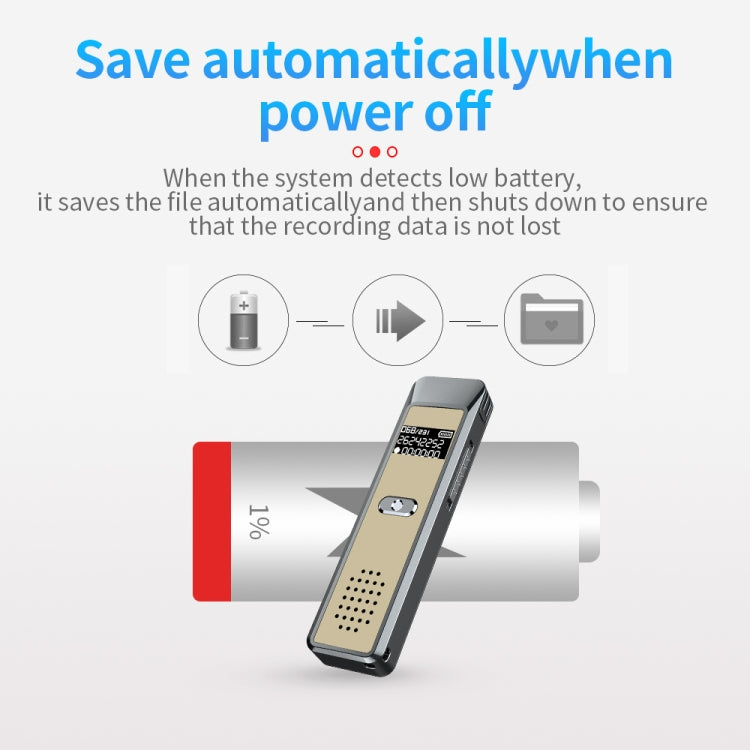 JNN Q7 Mini Portable Voice Recorder with OLED Screen, Memory:32GB