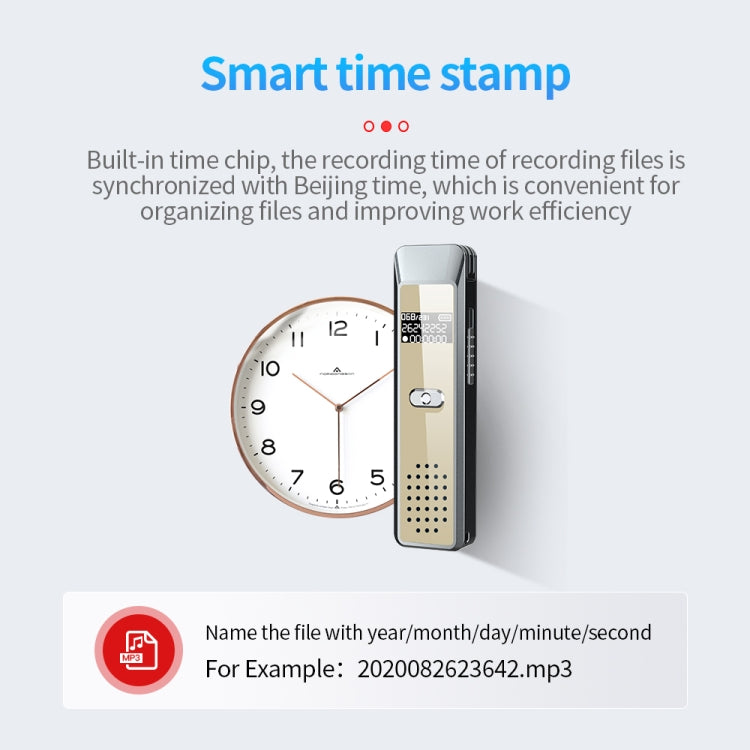 JNN Q7 Mini Portable Voice Recorder with OLED Screen, Memory:32GB