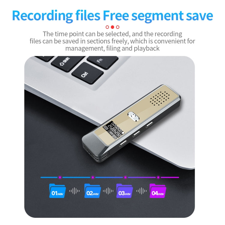 JNN Q7 Mini Portable Voice Recorder with OLED Screen, Memory:32GB