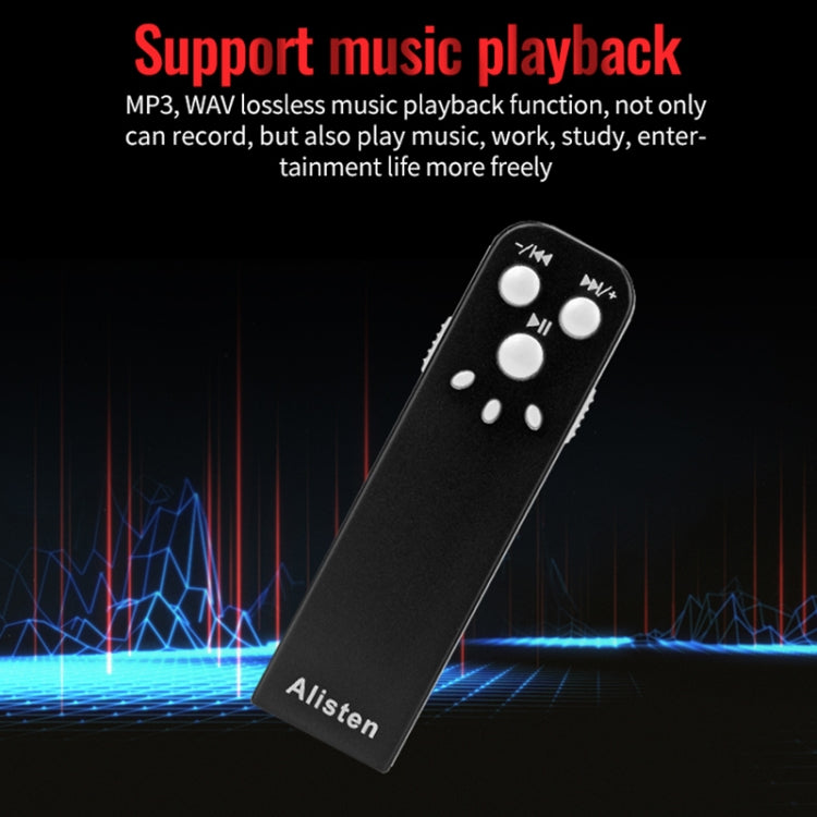 JNN J1 Mini Smart HD Noise Cancelling Voice Recorder, Memory:32GB - Black