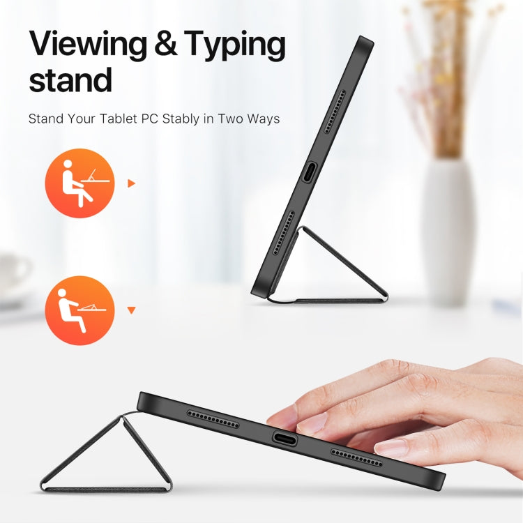 For iPad Pro 11 2025 / 2024 DUX DUCIS Domo Series Cloth Texture Magnetic Leather Tablet Case
