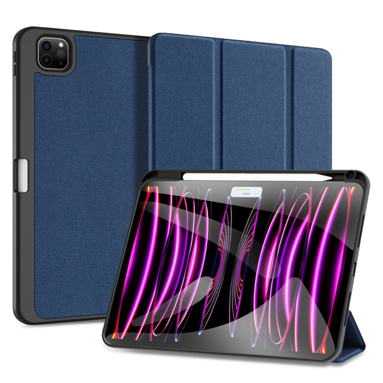 For iPad Pro 11 2025 / 2024 DUX DUCIS Domo Series Cloth Texture Magnetic Leather Tablet Case