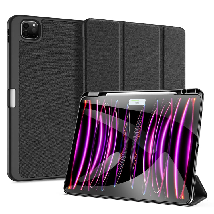 For iPad Pro 13 2025 / 2024 DUX DUCIS Domo Series Cloth Texture Magnetic Leather Tablet Case