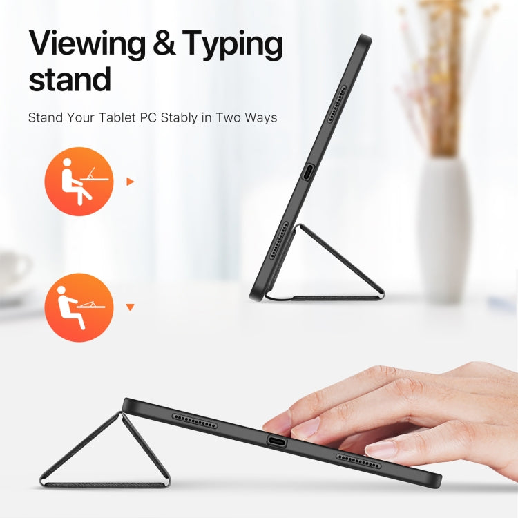 For iPad Pro 13 2025 / 2024 DUX DUCIS Domo Series Cloth Texture Magnetic Leather Tablet Case