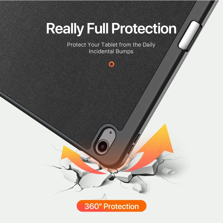 For iPad Air 13 2024 / 2025 / 2026 DUX DUCIS Domo Series Cloth Texture Magnetic Leather Tablet Case