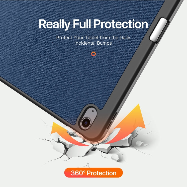 For iPad Air 13 2024 / 2025 / 2026 DUX DUCIS Domo Series Cloth Texture Magnetic Leather Tablet Case