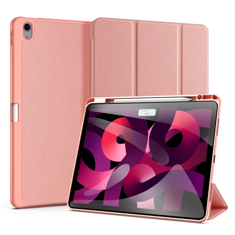 For iPad Air 13 2024 / 2025 / 2026 DUX DUCIS Domo Series Cloth Texture Magnetic Leather Tablet Case