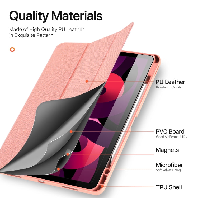 For iPad Air 13 2024 / 2025 / 2026 DUX DUCIS Domo Series Cloth Texture Magnetic Leather Tablet Case