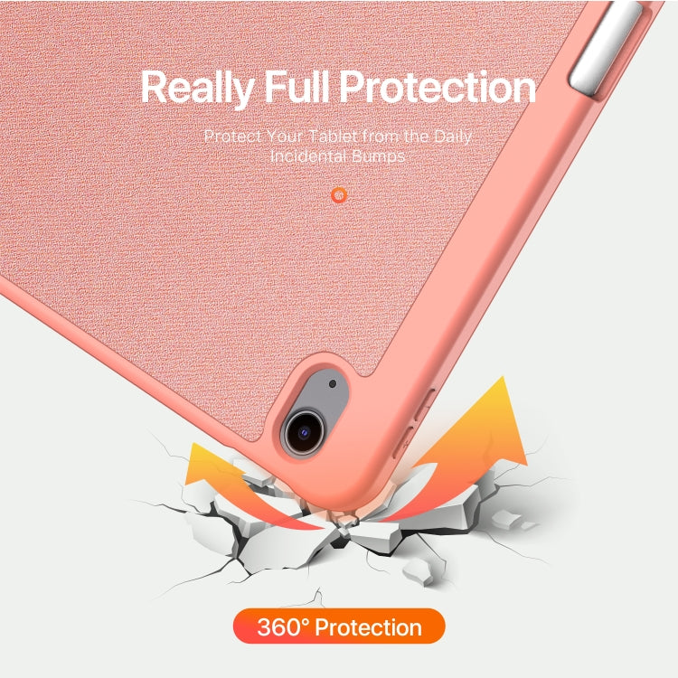For iPad Air 13 2024 / 2025 / 2026 DUX DUCIS Domo Series Cloth Texture Magnetic Leather Tablet Case
