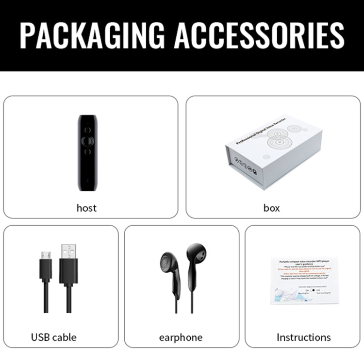 JNN L3 Bluetooth 4.2 Audio Receiver MP3 Player, Memory:32GB - Black