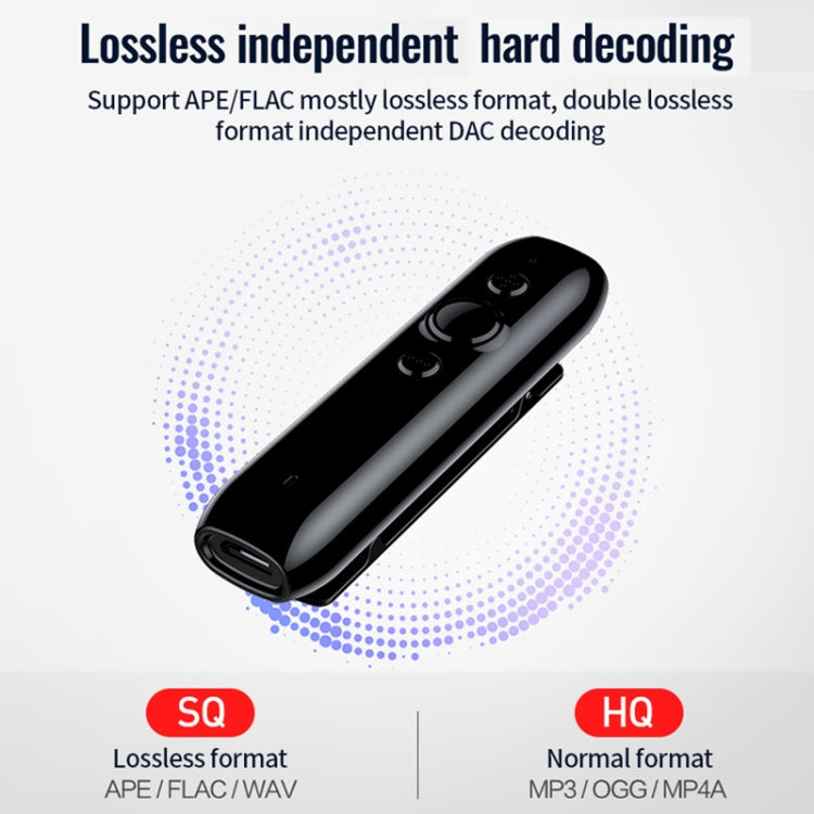 JNN L3 Bluetooth 4.2 Audio Receiver MP3 Player, Memory:32GB - Black