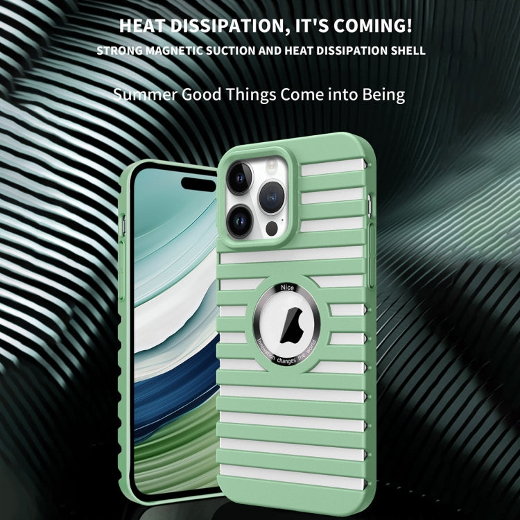 For iPhone 15 Pro Max Hollow Heat Dissipation MagSafe Magnetic PC Phone Case