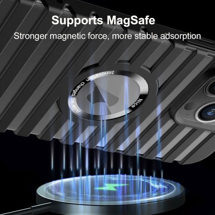 For iPhone 12 Pro Hollow Heat Dissipation MagSafe Magnetic PC Phone Case