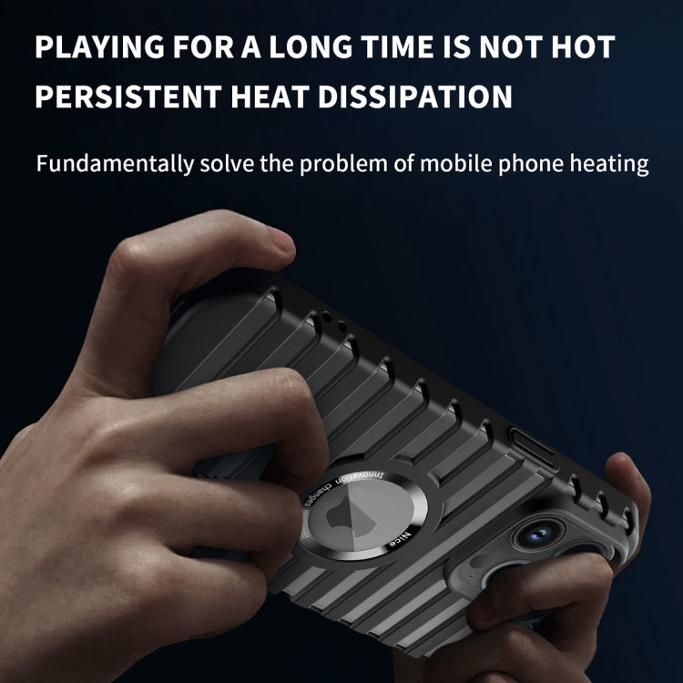 For iPhone 12 Hollow Heat Dissipation MagSafe Magnetic PC Phone Case