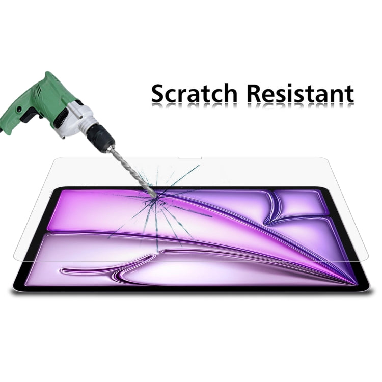 For iPad Air 13 2026 / 2025 / 2024 25pcs 0.26mm 9H 2.5D Explosion-proof Tempered Glass Film