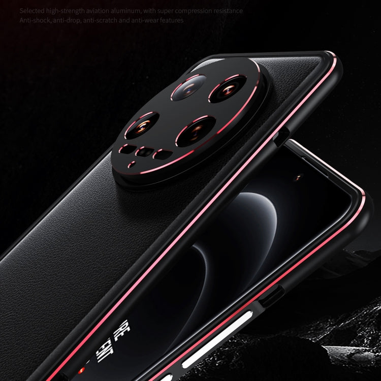 For Xiaomi 14 Ultra Aurora Series Lens Protector + Metal Frame Phone Case