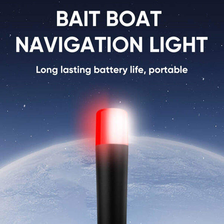 T1 Fishing Bait Boat Navigation Light IP67 Waterproof - Black