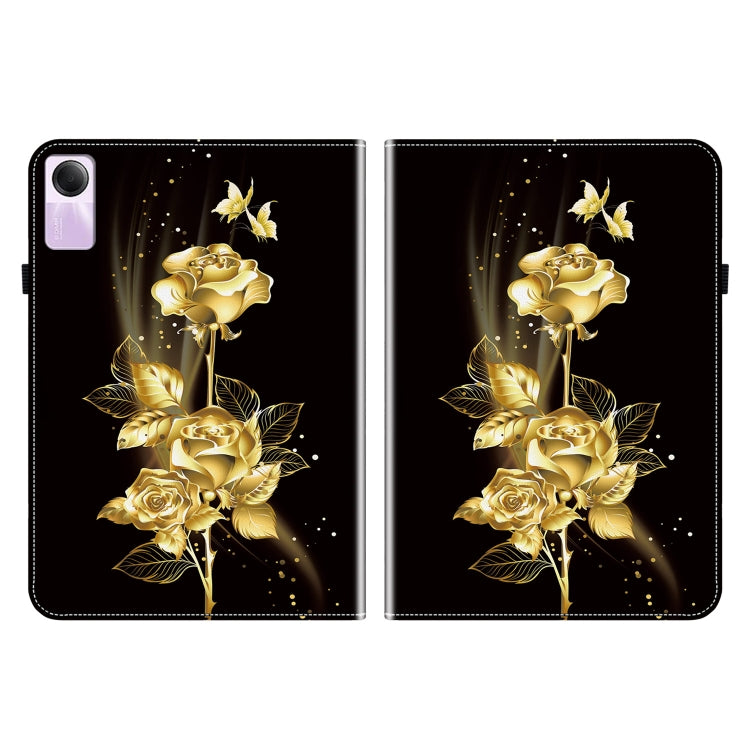 For Xiaomi Redmi Pad SE Crystal Texture Painted Leather Tablet Case