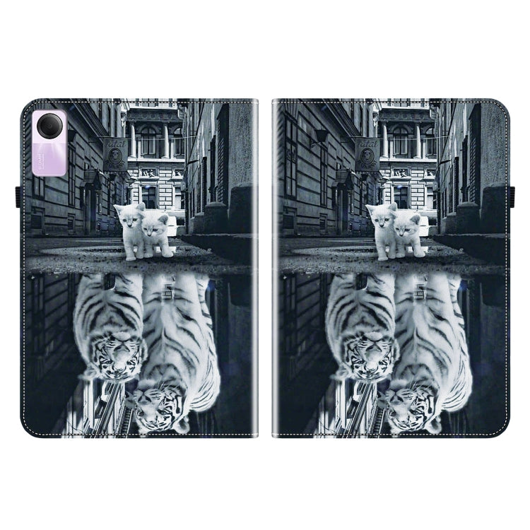 For Xiaomi Redmi Pad SE Crystal Texture Painted Leather Tablet Case