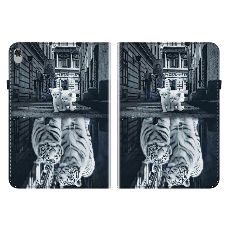 For Lenovo Tab K10 Crystal Texture Painted Leather Tablet Case