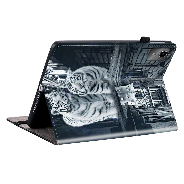 For Lenovo Tab M11/ Xiaoxin Pad 11 2024 Crystal Texture Painted Leather Tablet Case