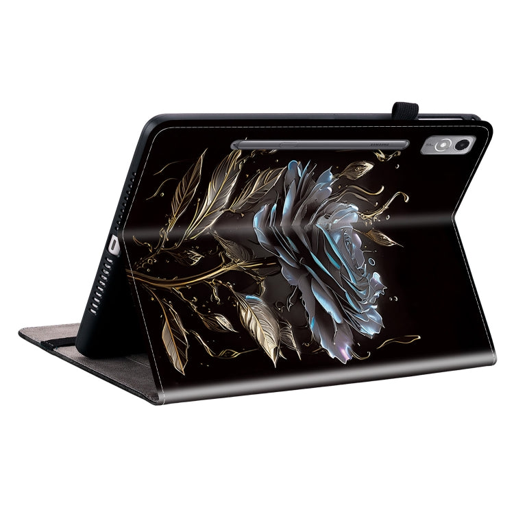 For Lenovo Tab P12 12.7 Crystal Texture Painted Leather Tablet Case