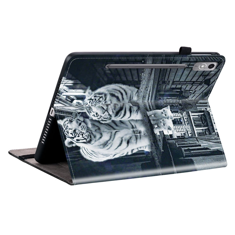 For Lenovo Tab P12 12.7 Crystal Texture Painted Leather Tablet Case