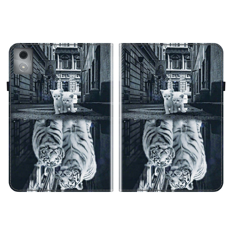 For Lenovo Tab K11 Plus Crystal Texture Painted Leather Tablet Case