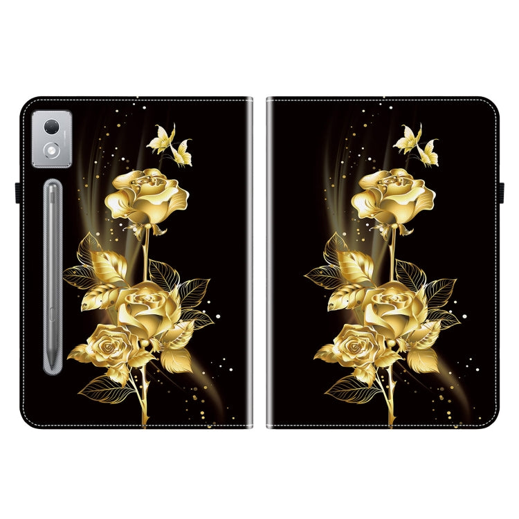 For Lenovo Tab P12 12.7 2025 Crystal Texture Painted Leather Tablet Case