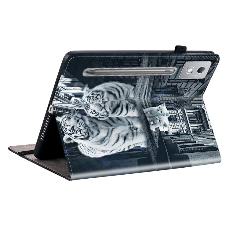 For Lenovo Tab P12 12.7 2025 Crystal Texture Painted Leather Tablet Case