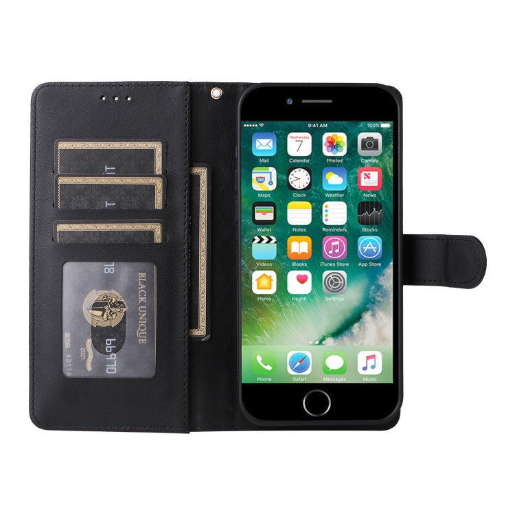 For iPhone 8 Plus / 7 Plus Diamond Lattice Leather Flip Phone Case