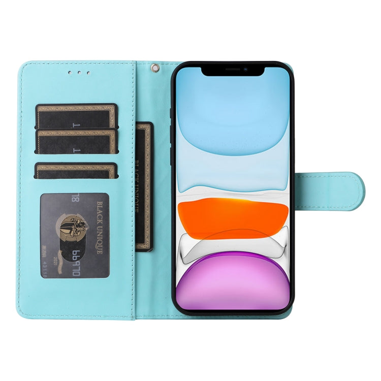 For iPhone 11 Diamond Lattice Leather Flip Phone Case