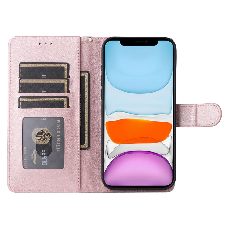 For iPhone 11 Diamond Lattice Leather Flip Phone Case