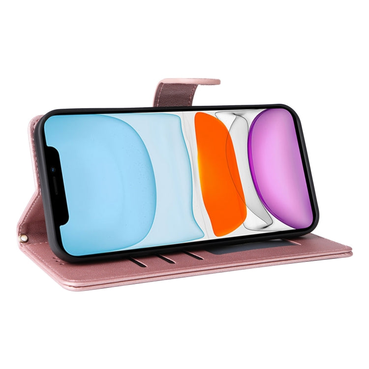 For iPhone 11 Diamond Lattice Leather Flip Phone Case